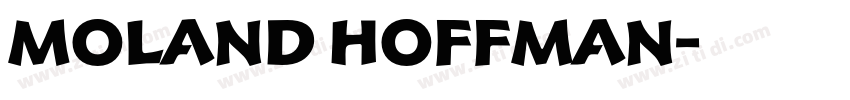 moland hoffman字体转换